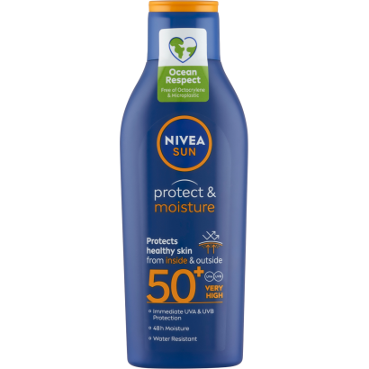 NIVEA SUN Protect & Moisture hidratáló naptej FF50+ 200 ml