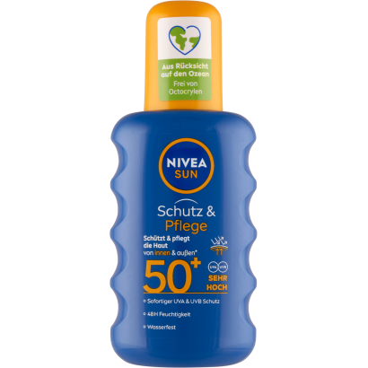 NIVEA SUN Protect & Moisture napozó spray FF50+ 200 ml