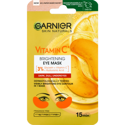 Garnier Skin Naturals szemkörnyékmaszk a szemkörnyék ragyogásáért C-vitaminnal, 5 g