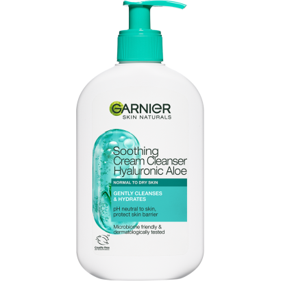 Garnier Skin Naturals bőrnyugtató tisztító krém hialuronsav aloe, 250 ml