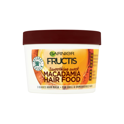 Garnier Fructis Macadamia Hair Food 3 féleképpen használható hajpakolás 390 ml