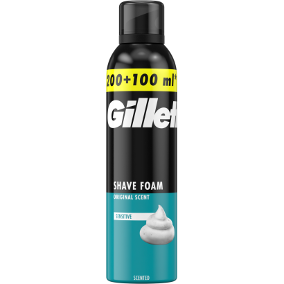 Gillette Classic Sensitive Borotvahab, Érzékeny Bőrre, 300ml
