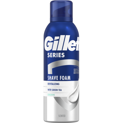 Gillette Series Revitalizáló Borotvahab Zöld Teával, 200ml