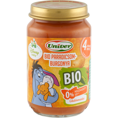 Univer bio paradicsom-burgonya zöldségpüré a bébinek 4 hónapos kortól 163 g