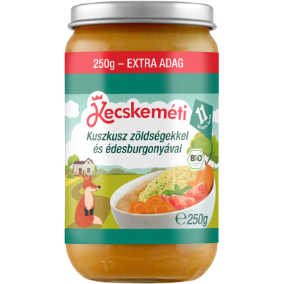 Kecskeméti kuszkusz zöldséges 11hó 250g