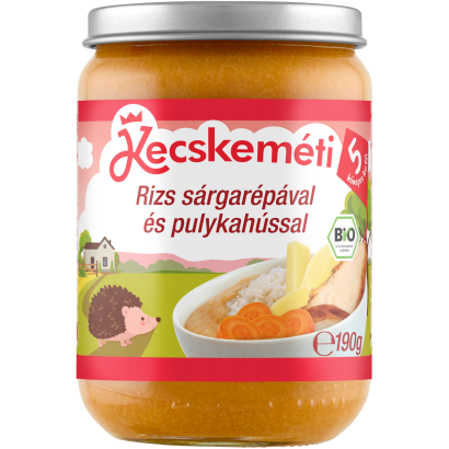 Kcskeméti rizs-sárgarépa-pulyka 5hó 190g