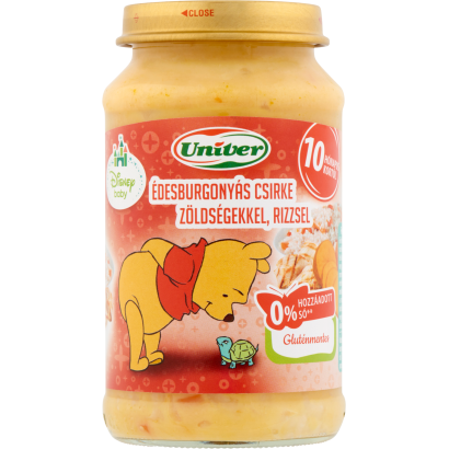 Univer Disney Baby édesburgonyás csirke zöldségekkel, rizzsel bébiétel 10 hónapos kortól 220 g