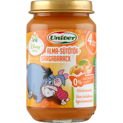 Univer alma-sütőtök-sárgabarack bébidesszert 4 hónapos kortól 163 g