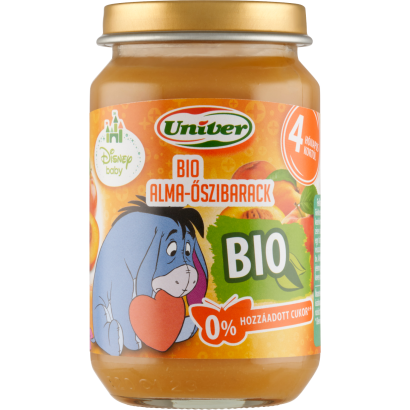 Univer Disney Baby bio alma-őszibarack bébidesszert 4 hónapos kortól 163 g