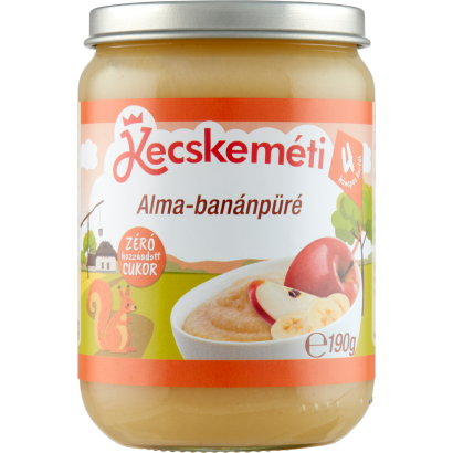 Kecskeméti alma-banánpüré bébidesszert 4 hónapos kortól 190 g