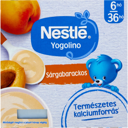 Nestlé Yogolino tejalapú sárgabarackos bébidesszert 6+ hó 4 x 100 g (400 g)