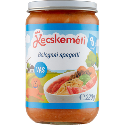 Kecskeméti bolognai spagetti bébiétel 8 hónapos kortól 220 g
