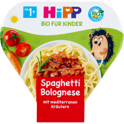 HiPP BIO bolognai spagetti mediterrán fűszerekkel 1 éves kortól 250 g