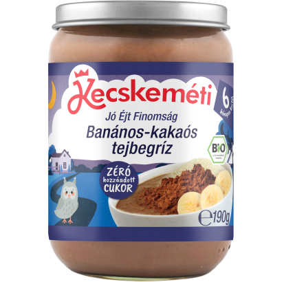 Kecskeméti banán-kakaó tejbegríz 6hó 190g
