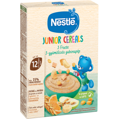 Nestlé Junior Cereals 3-gyümölcsös gabonapép 12 hónapos kortól 200 g