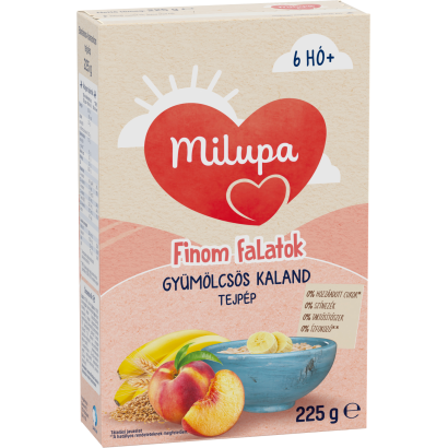 Milupa Finom falatok gyümölcsös kaland tejpép 6 hó+  225 g