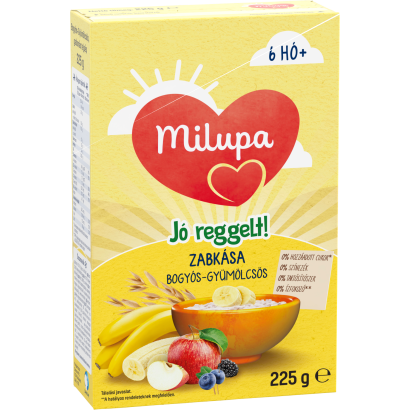 Milupa Jó reggelt! bogyós-gyümölcsös zabkasa 6 hó+ 225 g