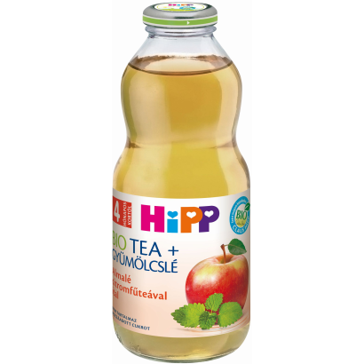 HiPP Bio Tea + Gyümölcslé almalé ital citromfűteával 4 hónapos kortól 0,5 l