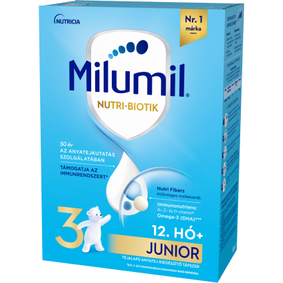 Milumil 3 Junior tejalapú anyatej-kiegészítő tápszer 12. hó+ 500 g