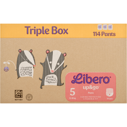 Libero Up&Go 5 TRIPLE BOX bugyiplelenka 3x38 db