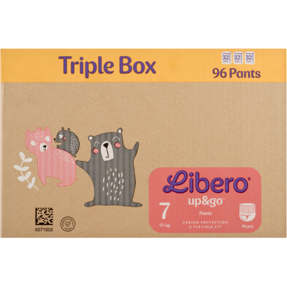 Libero Up&Go 7 TRIPLE BOX bugyiplelenka 3x32 db