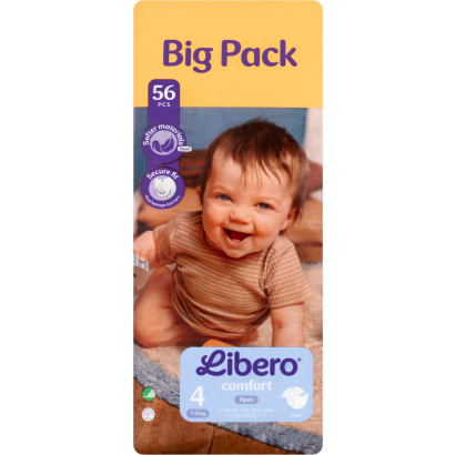 Libero Comfort pelenka, méret: 4, 7-14 kg, 56 db