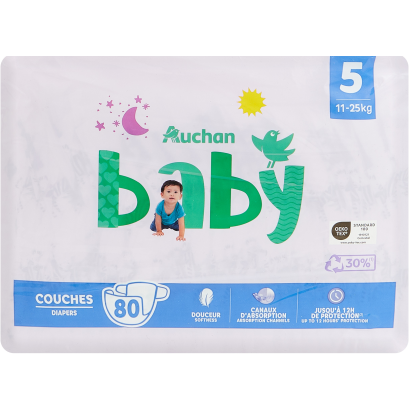 Auchan Kedvenc Baby nadrágpelenka 5-ös méret 11-25 kg 80 db