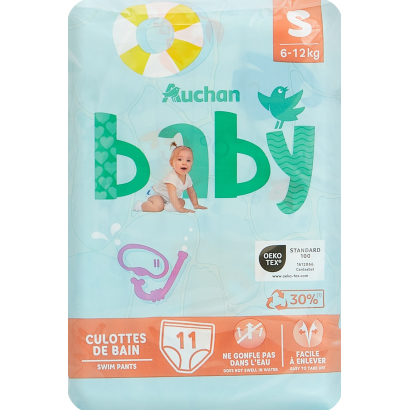 Auchan Kedvenc BABY úszópelenka S-es 6-12 kg 11 db