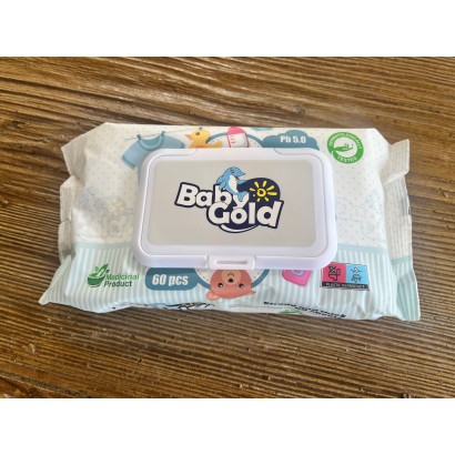 Baby Gold nedves törlőkendő 60db