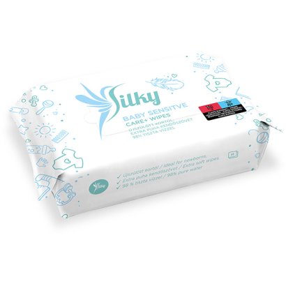 Silky sensitive babatörlőkendő 65 lap