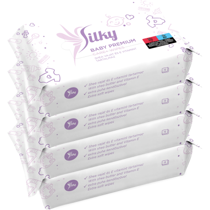 Silky baby premium törlőkendő 4x72lap