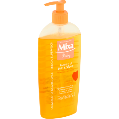 Mixa Baby habzó olaj fürdetéshez és zuhanyzáshoz 400 ml