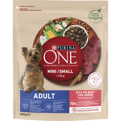 Purina One teljes értékű állateledel felnőtt kutyák számára marhában gazdag rizzsel 800 g