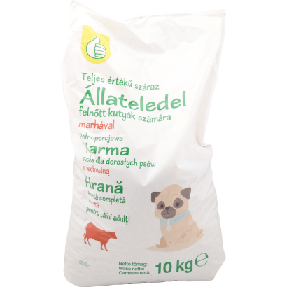 Auchan Tipp Száraz kutyaeledel marhás 10 kg