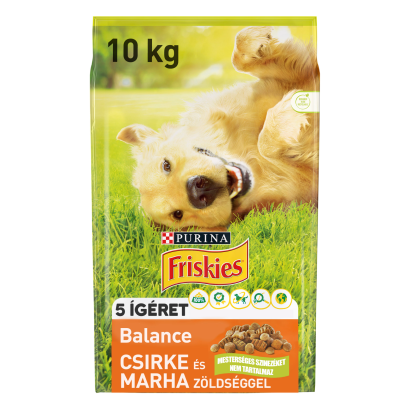 Purina Friskies Balance csirkével és hozzáadott zöldségekkel száraz kutyaeledel 10 kg
