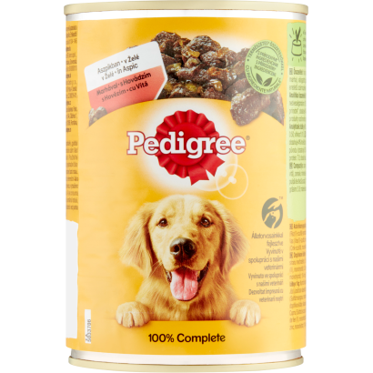 Pedigree teljes értékű nedves eledel felnőtt kutyák részére marhával aszpikban 400 g