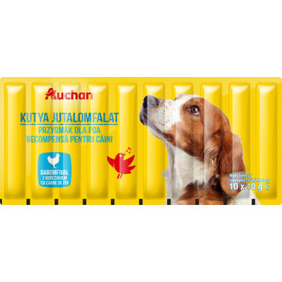 Auchan Kedvenc Kutya jutalomfalat baromfi 10x10 g