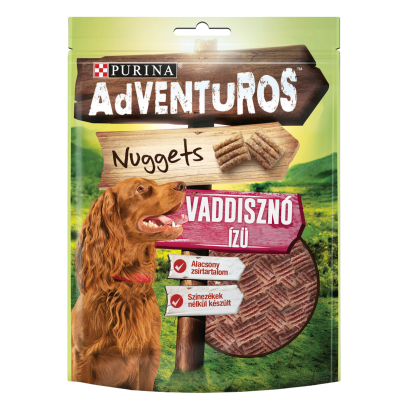 Purina Adventuros Nuggets vaddisznó, vad ízű kutya jutalomfalat 90 g