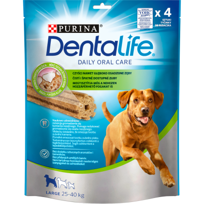 Purina Dentalife Large jutalomfalat felnőtt kutyák számára 4 db 142 g