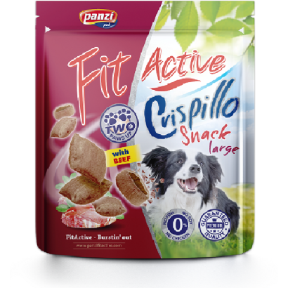 FitActive Snack Crispillo Large - jutalomfalat (marhás) kutyák részére (180g)