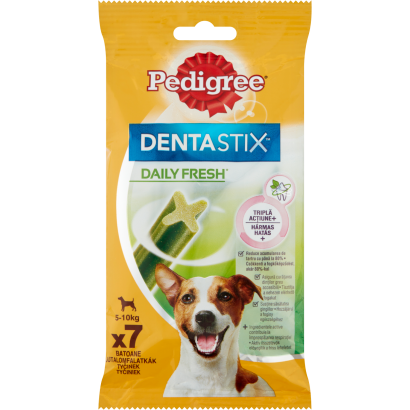 Pedigree DentaStix Daily Fresh kiegészítő eledel 4 hónapnál idősebb kutyák számára 5-10 kg 110 g