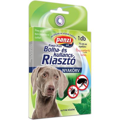 Panzi Pet Panzi Plus bolha- és kullancsriasztó nyakörv kutyák részére, 75 cm-es