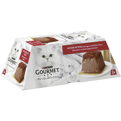 Purina Gourmet Revelations pástétom marhával és szósszal nedves macskaeledel 2 x 57 g (114 g)