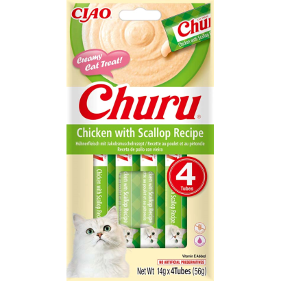 Ciao Churu csirkés&fésűkagylós krémes macskasnack