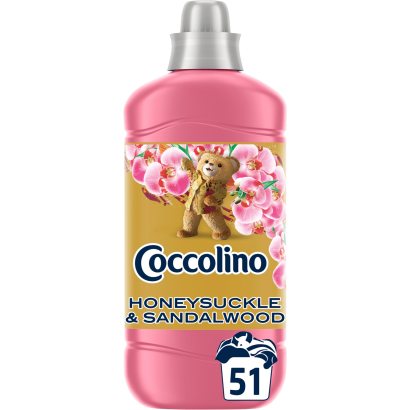 Coccolino Perfume & Care Honeysuckle & Sandalwood öblítőkoncentrátum 51 mosás 1275 ml
