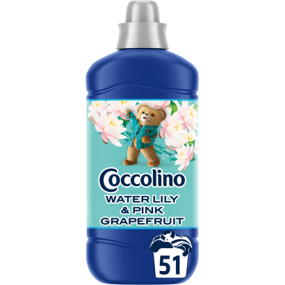 Coccolino Perfume & Care Water Lily & Pink Grapefruit öblítőkoncentrátum 51 mosás 1275 ml