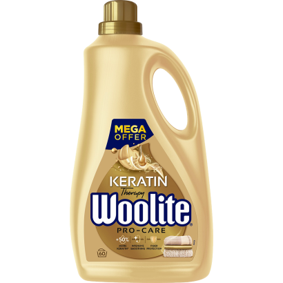 Woolite Keratin Therapy Pro-Care folyékony mosószer keratinnal minden ruhatípushoz  60 mosás 3,6 l