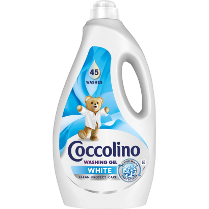 Coccolino White mosógél fehér ruhákhoz 45 mosás 1,8 l