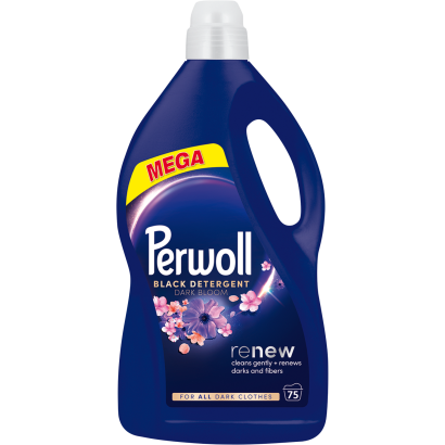 Perwoll Dark Bloom kímélő mosószer 75 mosás 3750 ml