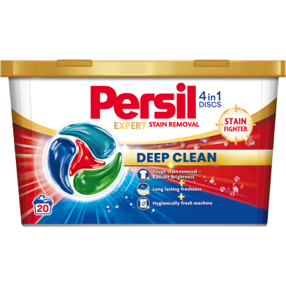 Persil Discs Expert mosószer koncentrátum gépi mosáshoz fehér, világos ruhadarabokhoz 20 mosás 340 g